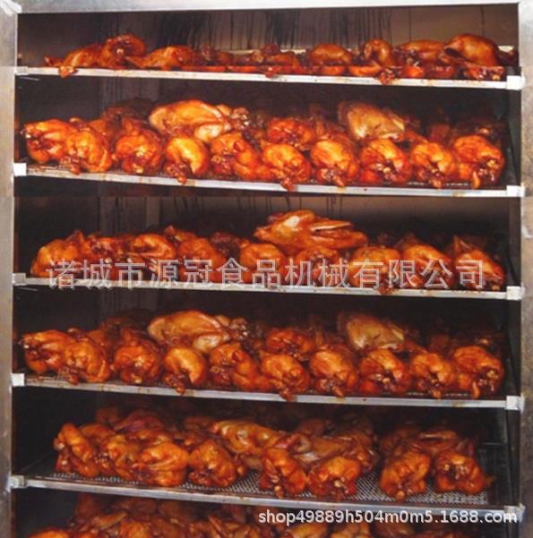 烧鸡上色烟熏机 全自动腊肉腊肠烟熏炉 大型肉类烟熏箱 厂家供应