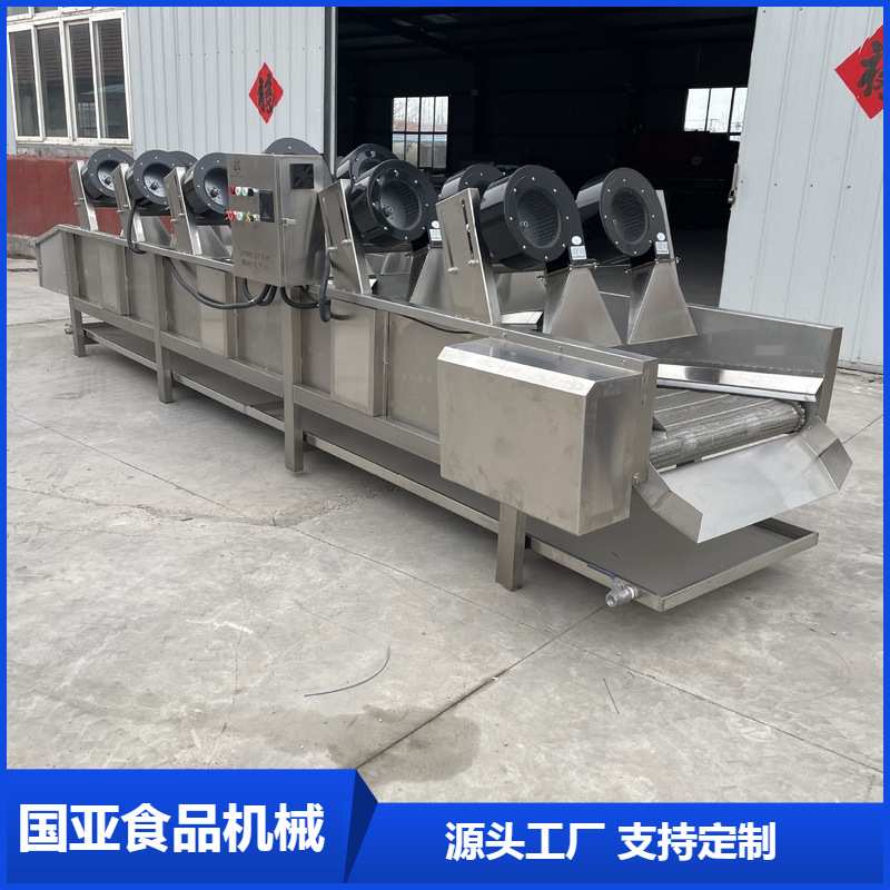 土豆清洗风干流水线 胡萝卜清洗沥水机 全自动气泡清洗风干流水线