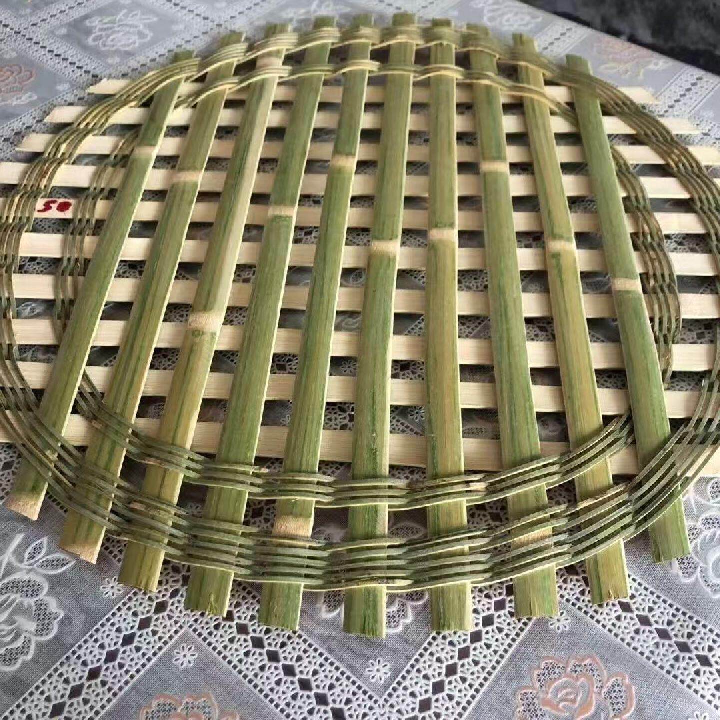 竹蒸架纯手工圆形竹蒸垫手编竹蒸片家用老式竹蒸篦子竹子压酸菜缸