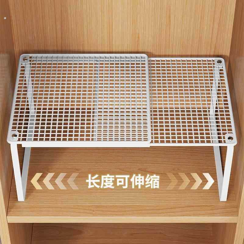 衣柜分层隔板收纳神器板柜子整体橱柜?具车内衣厨房整理分层伸缩