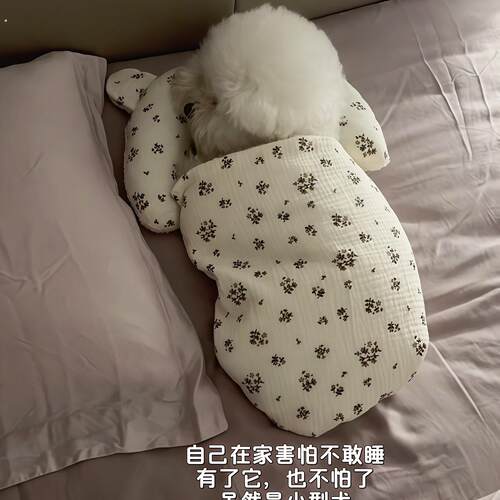 宠物毛毯猫狗毯子春夏空调盖毯四季通用睡觉毯带枕头小被子睡觉垫