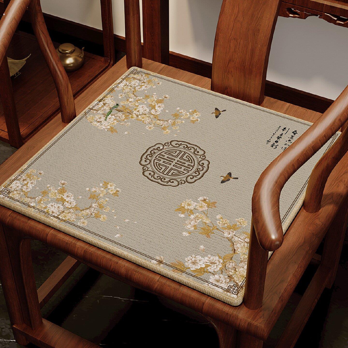 四季通用红木沙发坐垫中式餐椅实木家俱圈椅太师椅垫子茶椅子椅垫