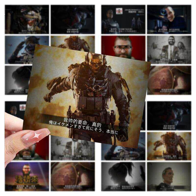 厂家直销180张三角洲行动奥义图贴纸威龙骇爪红狼乌鲁鲁创意防水