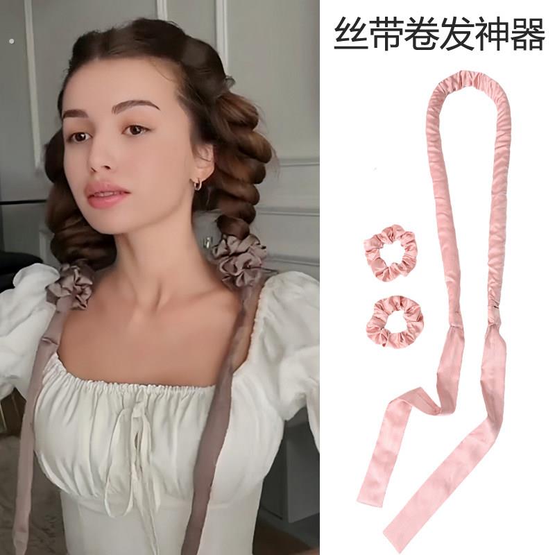 蝴蝶结睡眠卷发神器大波浪无热卷发棒丝带懒人卷发器睡觉卷头发