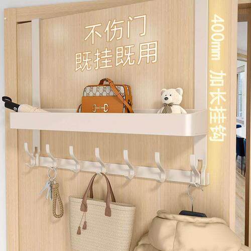 挂衣钩门后挂衣架壁挂厨房门后挂衣钩免打孔进门玄关衣服挂钩入户