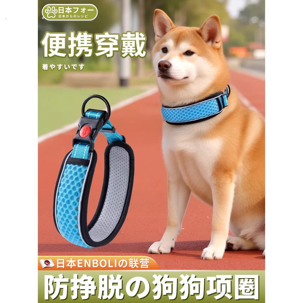 狗项圈狗项圈狗项圈狗项圈大小中等狗行走绳牵引绳柴犬宠物狗项圈