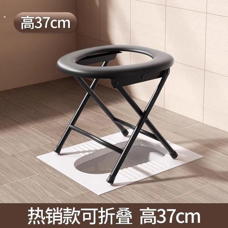 坐便凳可折叠孕妇厕所老人蹲便器家用户外移动马桶农村旱厕坐便椅