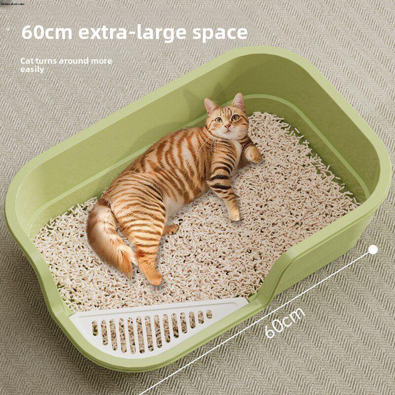 猫砂盆自动清理幼猫专用超大号防外溅加厚猫厕所低入口半封闭小猫