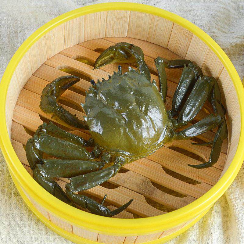 .大闸蟹玩偶彷真阳澄湖模型彷真螃蟹海鲜食材影视场景拍照摆件道