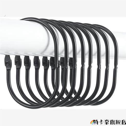 开口浴帘挂钩 椭圆形浴帘环 防锈装饰浴帘环 窗帘环 活动卡圈