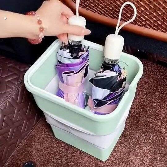便携车载折叠垃圾桶家用宿舍桌面迷你茶几果皮收纳盒可折叠纸篓车