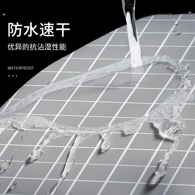卫生间防水布浴室浴帘免打孔套装洗澡间窗帘遮挡帘干湿分离隔断帘