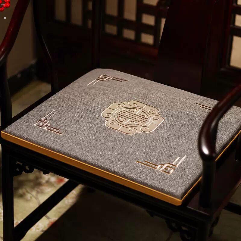 中式椅子坐垫实圈椅太师椅座垫红木椅子坐垫实木沙发垫茶桌餐椅垫