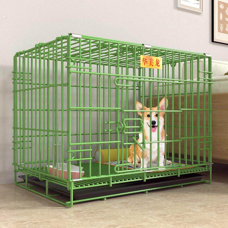 加粗折叠狗笼铁笼室内小型犬狗笼子运输笼大型犬狗窝宠物笼子