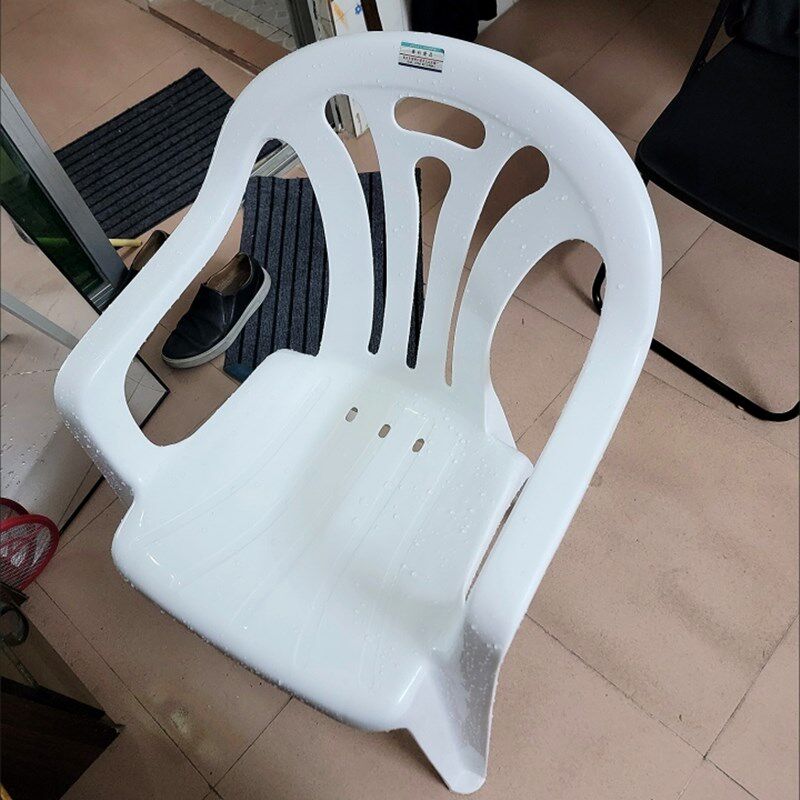 户外塑料椅子靠背可叠放扶手椅加厚凳子家用休闲大排档餐椅夜宵椅