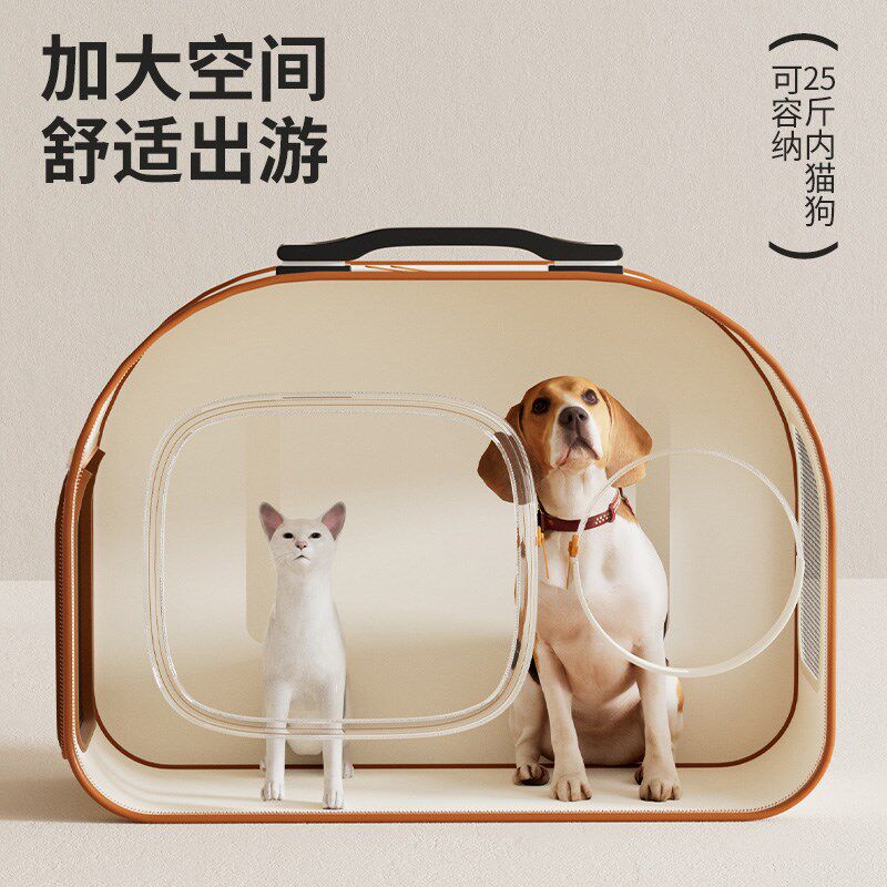 宠物拉杆箱双肩猫包便携外出小猫狗大容量猫咪太空舱狗狗背包书包