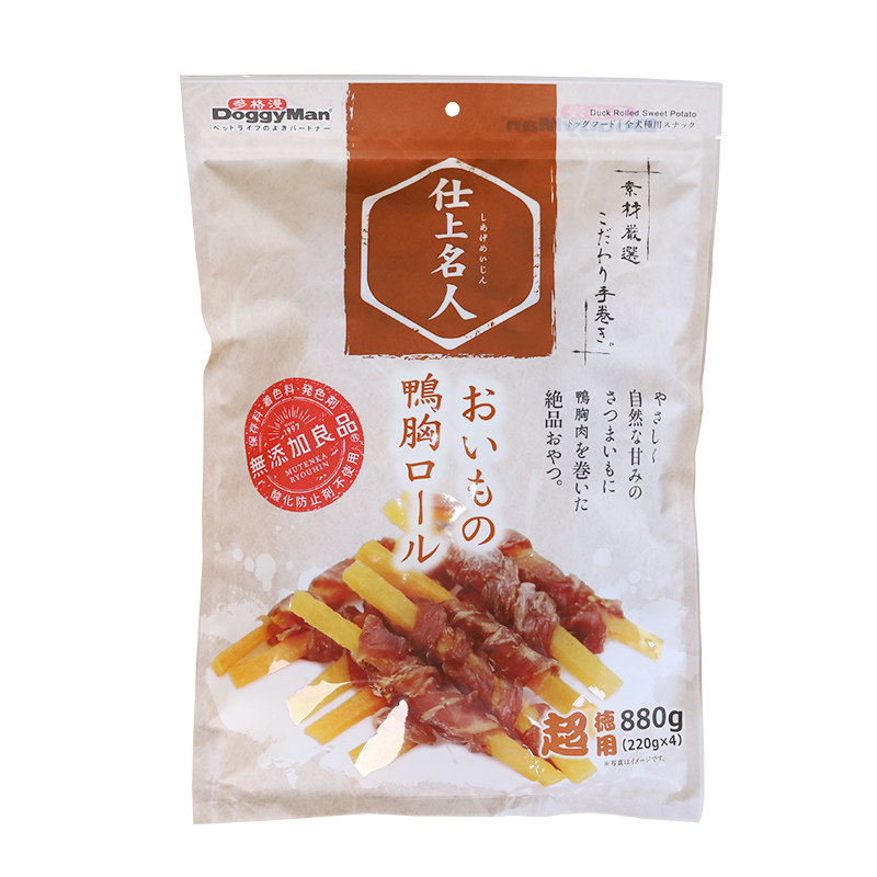 多格漫狗狗零食名仕系列成犬幼犬鸡肉干鸭肉干磨牙饼干甘薯绕肉
