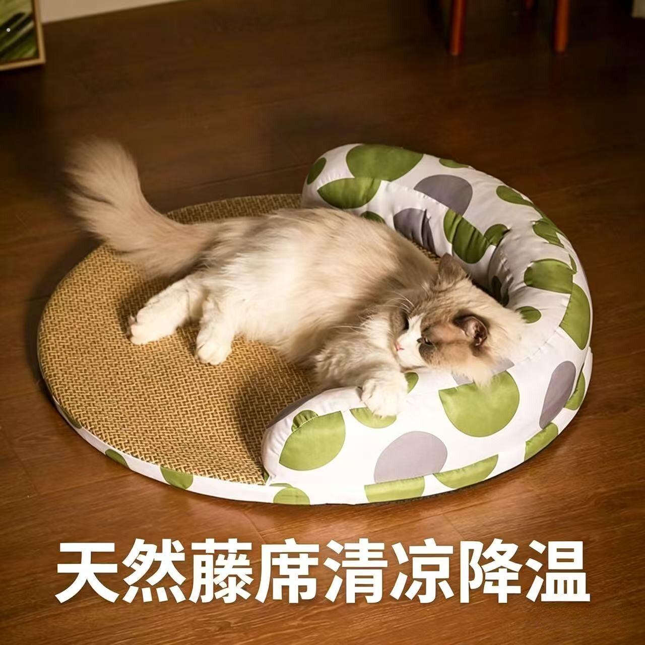 狗狗凉席垫狗窝夏季狗垫子睡觉用夏天宠物幼猫睡垫地垫猫咪冰垫子