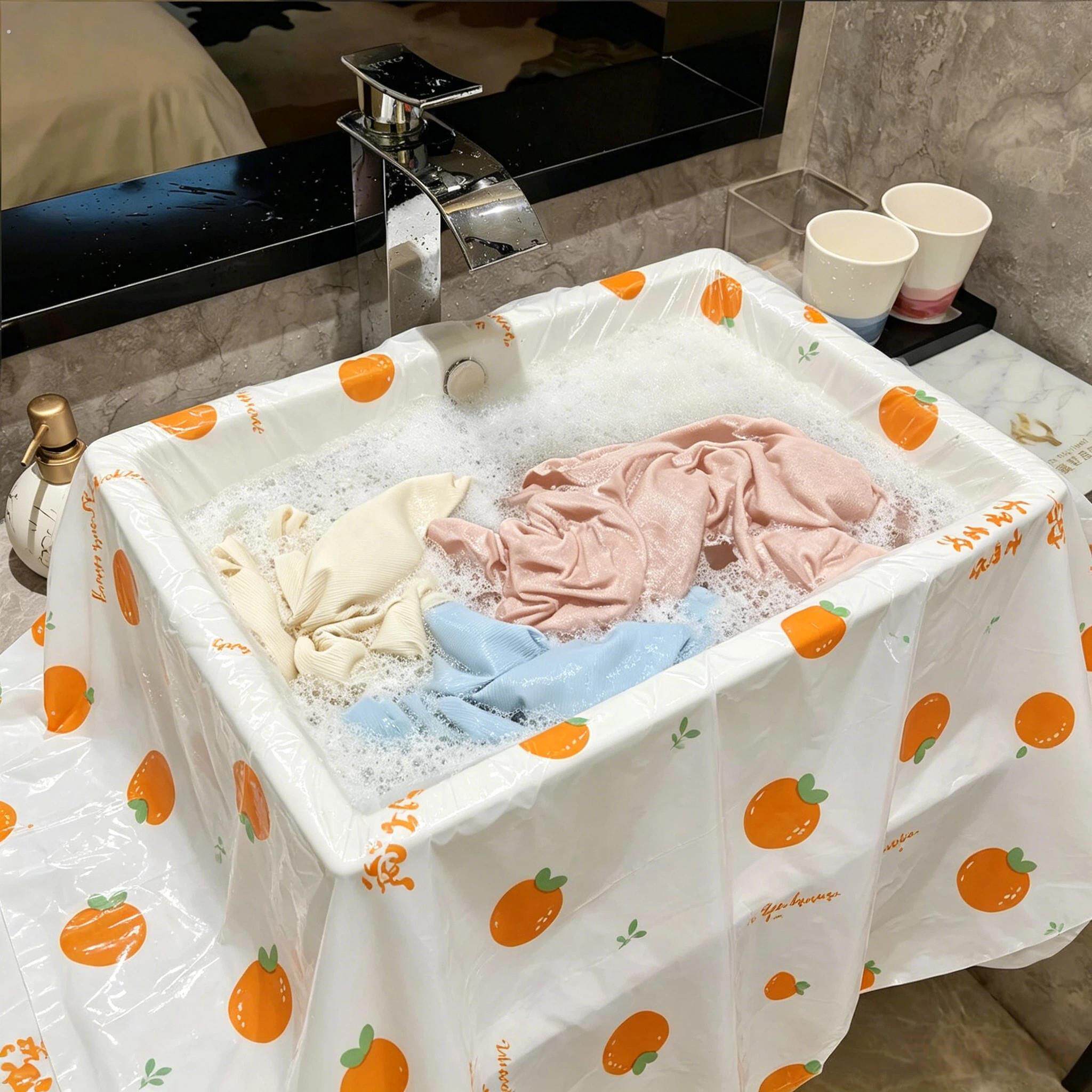 旅行洗衣神器酒店洗手盆膜一次性洗衣袋塑料膜加厚可携式旅游好物