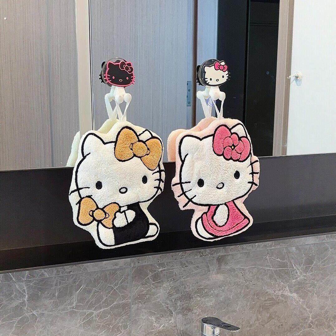 小猫擦手巾挂式毛巾手布超强吸水加厚厨房化妆室手帕高颜值
