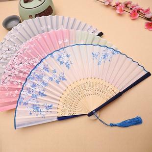 可折叠小孩子儿童扇子古风公主女童女扇子舞蹈个普通好看女孩女