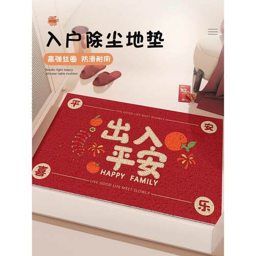丝圈入户门地垫进门防滑耐磨脚垫玄关门口门垫新款家用可裁剪垫子