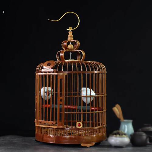 生态笼大笼鸟笼手工八哥凯里画眉鸟贵州生竹头