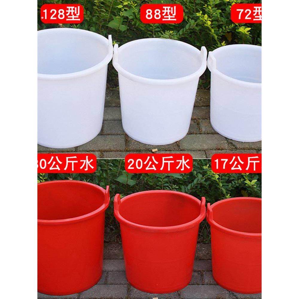 农用浇菜水桶塑料牛筋手提家用农用加厚大容量储水桶老式挑粪桶25