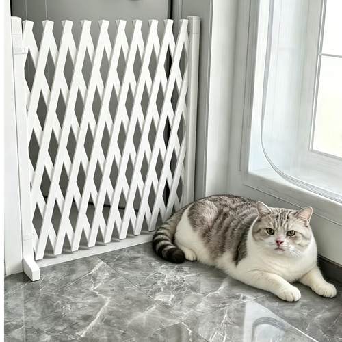 宠物栅栏可伸缩门户外室内伸缩隔断拦猫拦狗栅栏挡板隔离门免打孔
