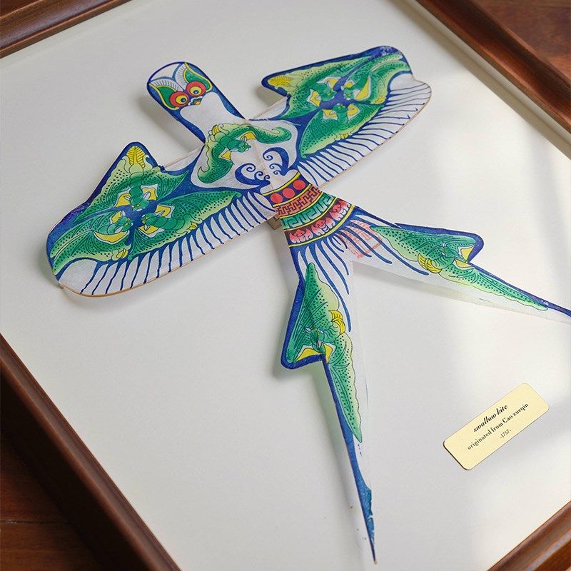 《非遗纸鸢》手工传统纸鸢瘦燕送礼迁乔客厅餐厅装饰画新中式挂画