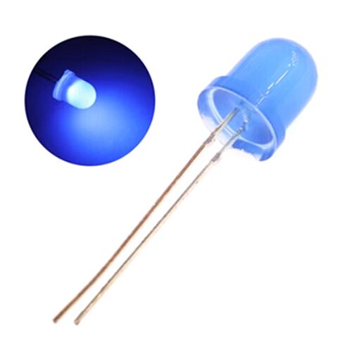F8 8MM LEDLED灯 高亮 圆头灯珠 白蓝红绿黄 直插LED指示灯
