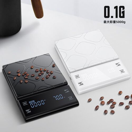 家用厨房手冲意式电子秤计时食物咖啡精准克数自动称重烘焙高精度