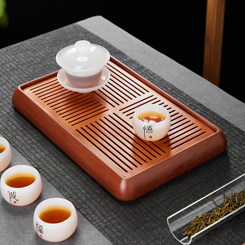 电木茶盘蓄水式茶台嵌入式干泡台家用茶道茶海中式功夫茶具托盘