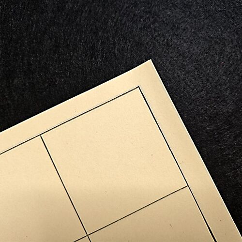 日课纸4*7方格仿古宣纸半生熟28格四尺三开9*9cm毛边纸毛笔书法纸