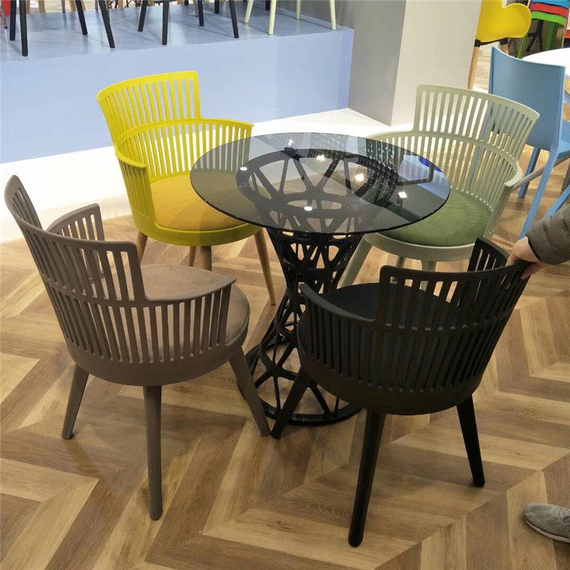 网红椅罗马椅塑料椅餐椅办公椅会客椅阳台椅快餐椅咖啡椅