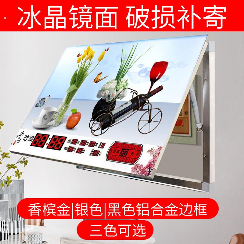 新款电表箱万年历装饰画带钟表时间遮挡电闸箱总开关客厅走廊厨房