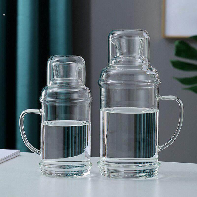 套装高硼硅冰箱高档玻璃新款家用茶壶加厚耐高温果汁大容量储水瓶