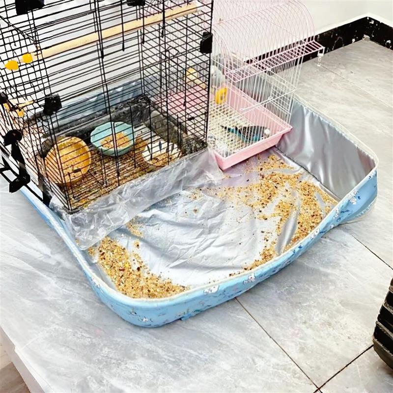 鹦鹉鸟笼防溅罩立体防护防撒漏挡渣网玄凤虎皮牡丹鸟笼底座鸟用品