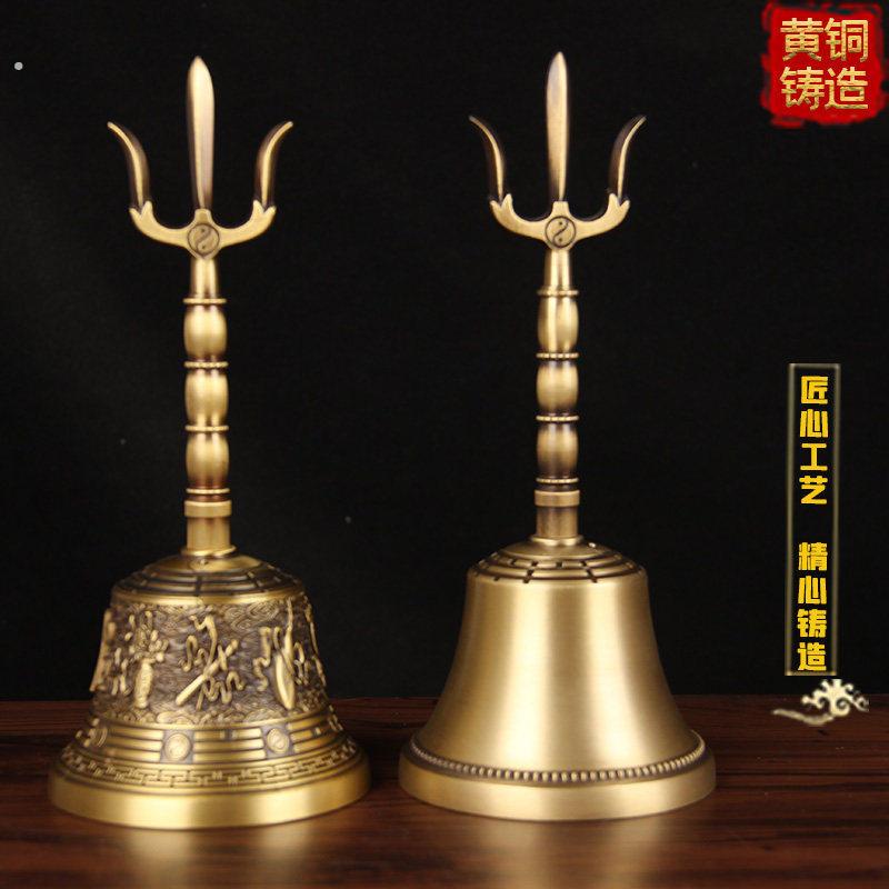铜手摇铃摆件 铜法铃摆件