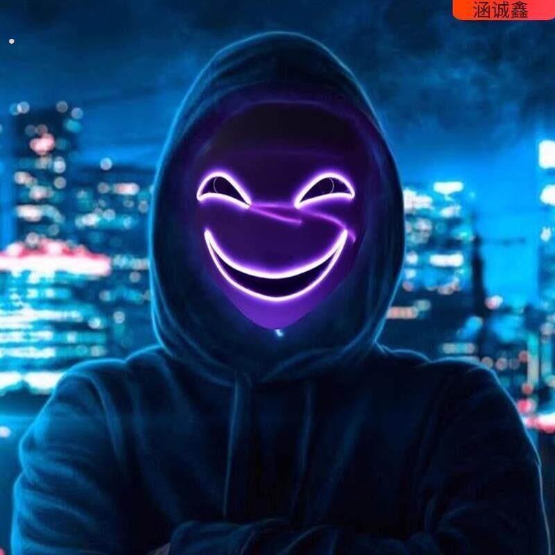 笑脸面具发光漆黑的子弹微笑蛭子影胤面具全鬼脸黑之契约者万圣节
