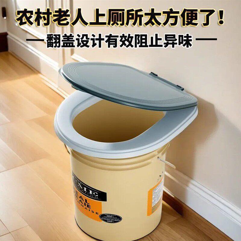 农村城市简易马桶老人可移动坐便马桶工地装修带盖通用加厚便携式