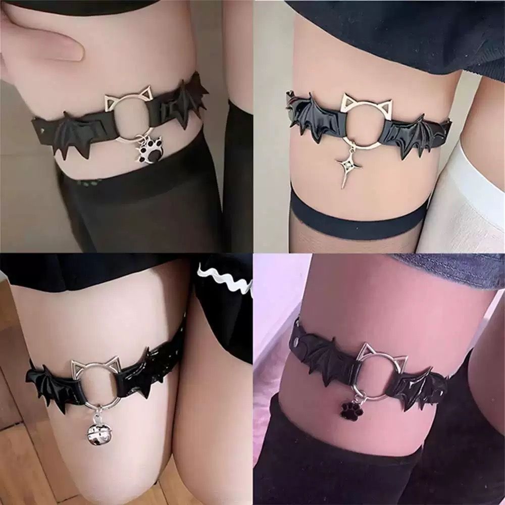 Lolita哥特恶魔翅膀猫爪吊