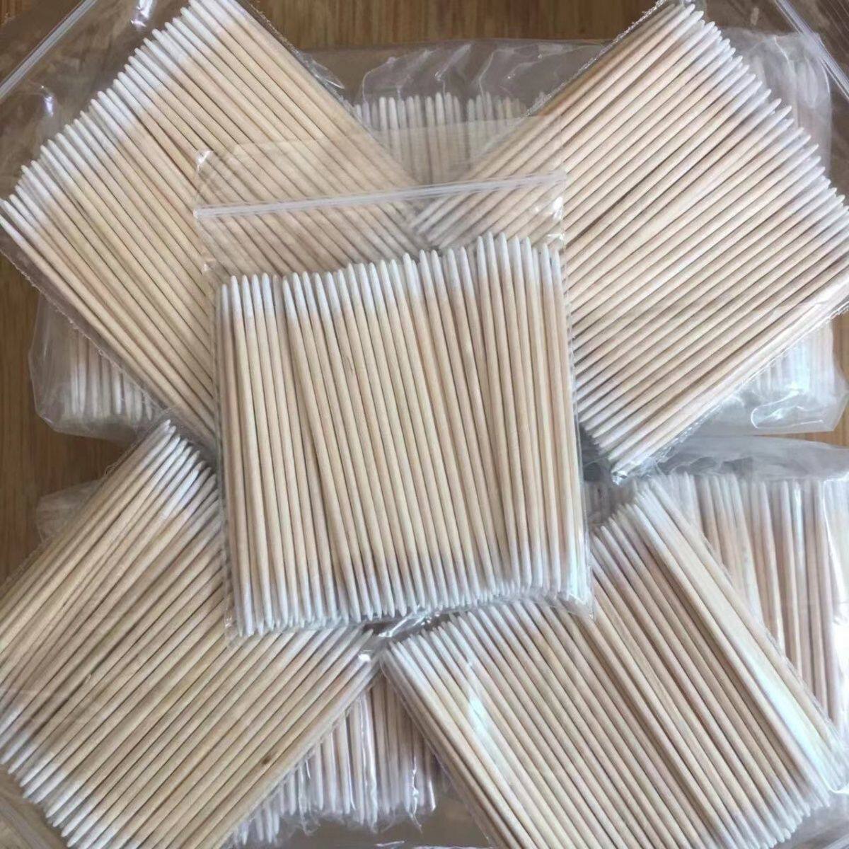 双尖头棉签纹绣眼线一次性