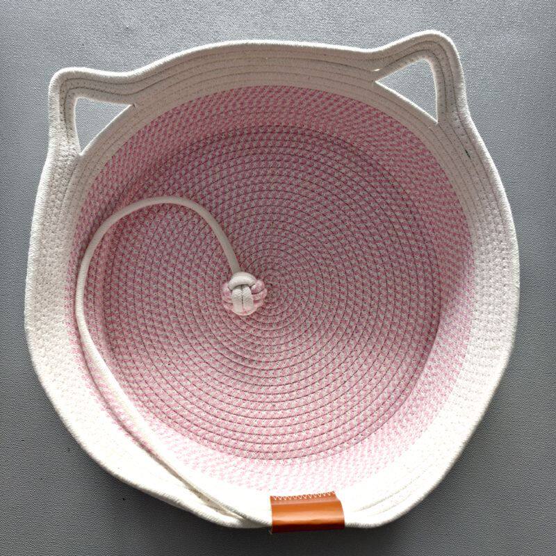 猫窝棉绳材质蓝紫粉卡灰色
