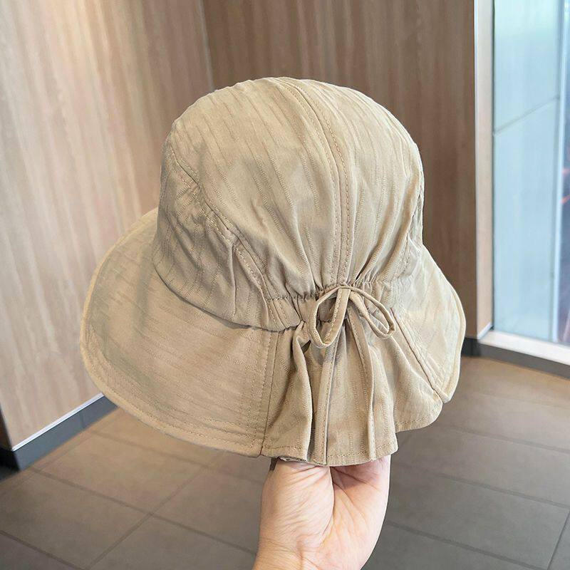 遮阳帽女日系大檐棉麻渔夫
