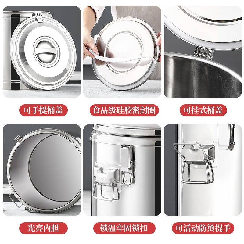 泡脚桶保温桶304不锈钢洗脚桶过小腿泡脚盆商用家用大容量足浴桶