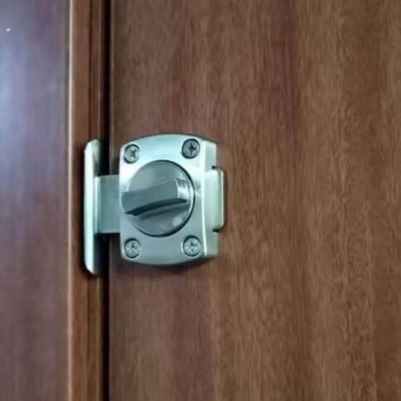 插销锁扣房门锁免打孔简易门锁门闩卡扣卧室门锁木门神器门窗反锁