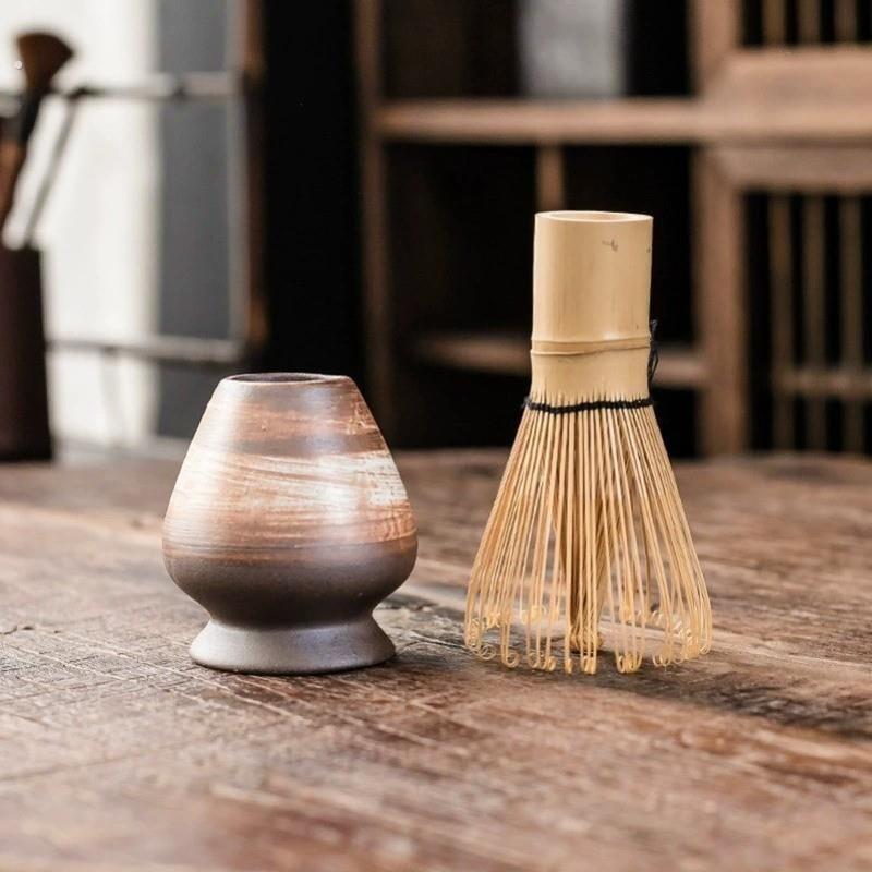茶筅宋代点茶抹茶刷百本立茶筅立组合点茶抹茶烘焙打茶器工具套装