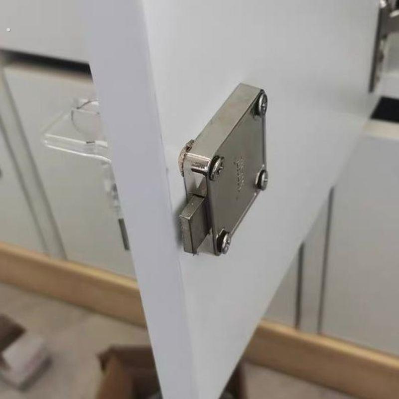 加长电脑桌柜柜门锁抽屈锁通用整体橱柜子家俱暗装家俱锁办公桌抽