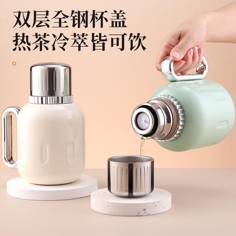 保温焖煮杯316不锈锈钢焖茶壶壶迷你便捷车载焖茶壶热水壶机械盖